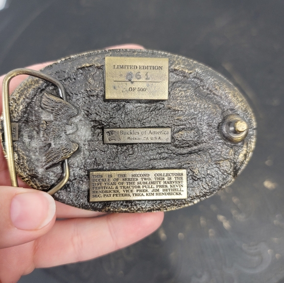 Sublimity Tractor Pull Harvest Festival Belt Buckle - Picture 5 of 9